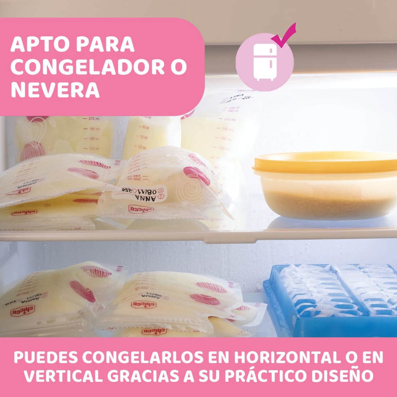 Bolsas conservación de leche materna 30 ud CHICCO