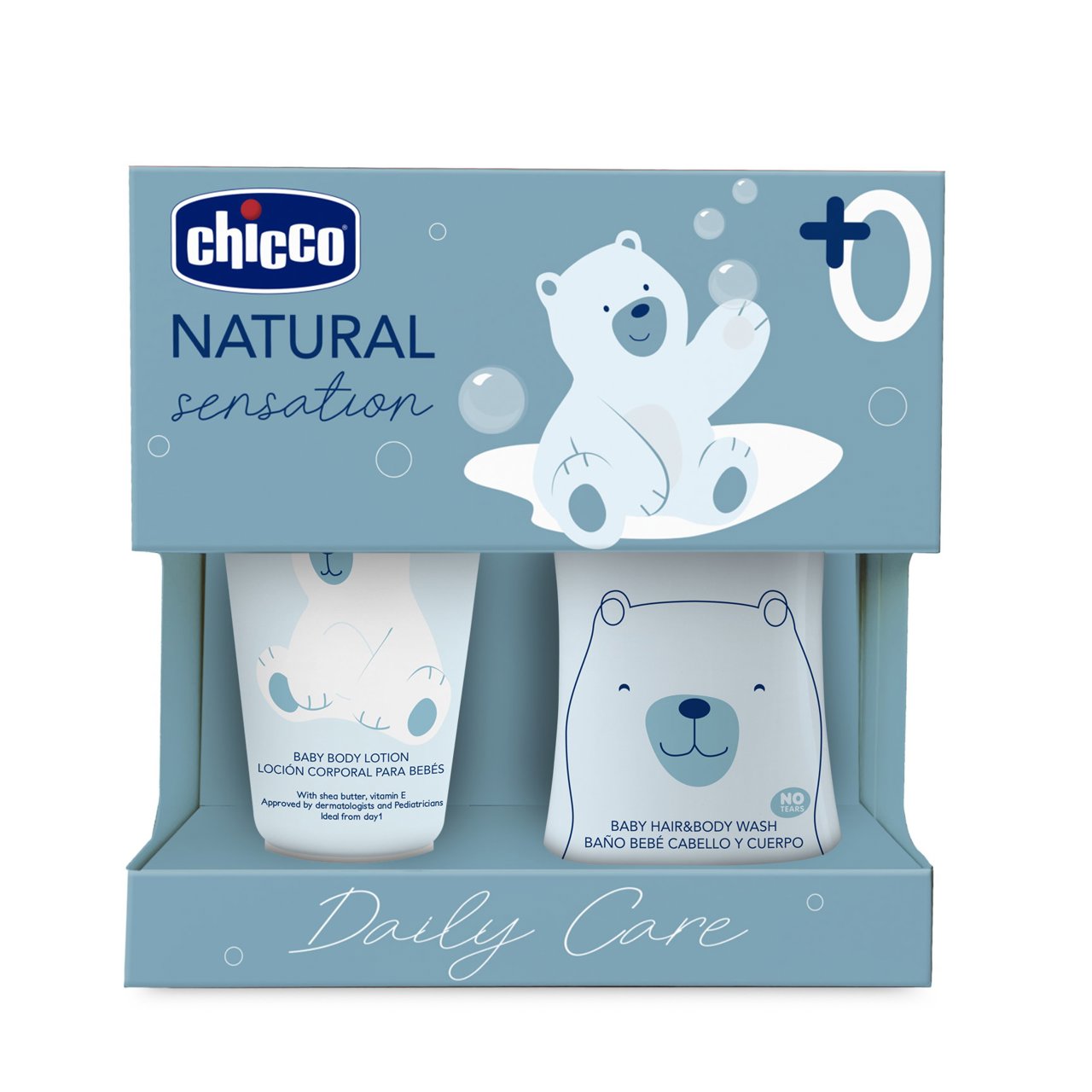 Set de baño y crema hidratante Natural Sensation Chicco