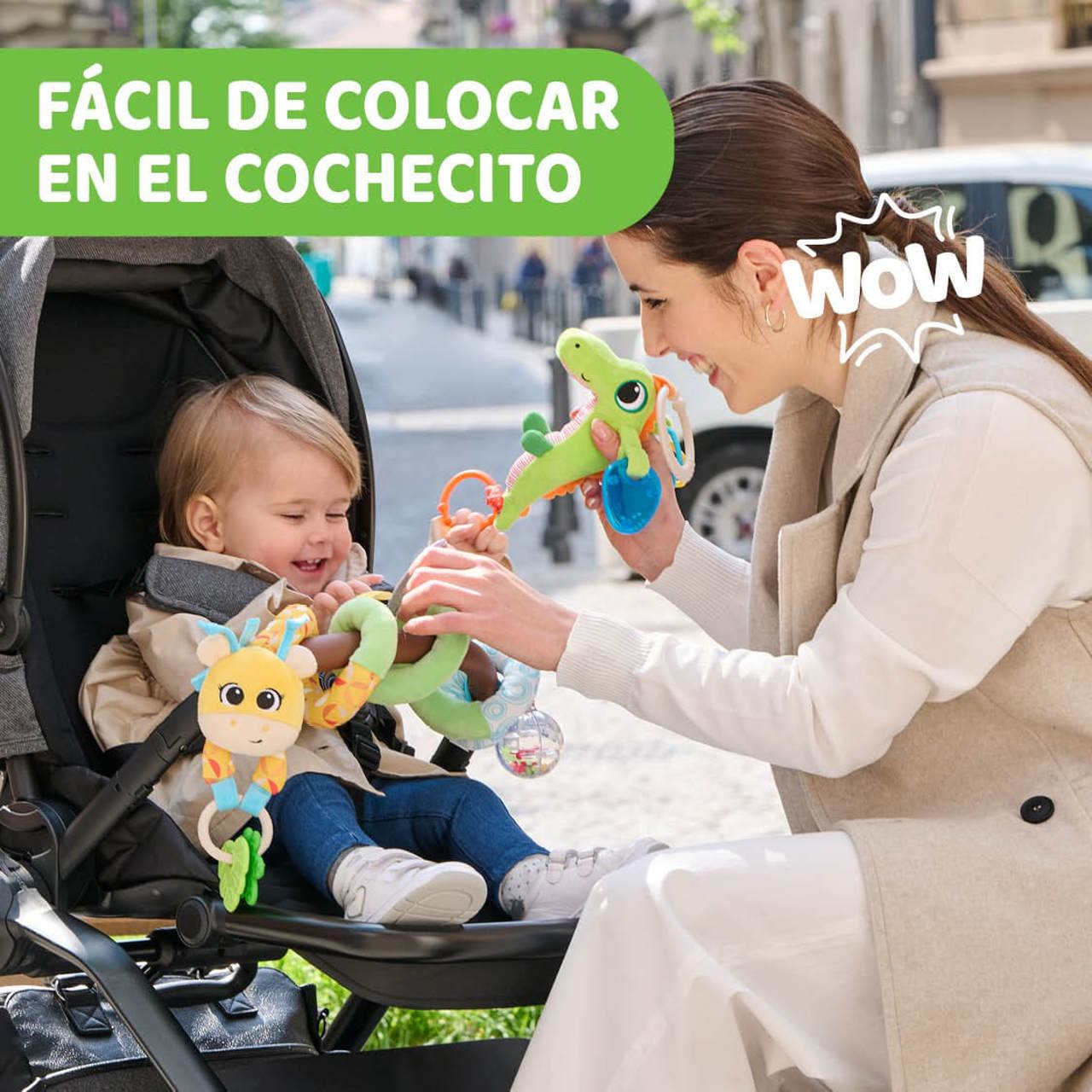Espiral Mr. Jirafa actividades para el carro Chicco
