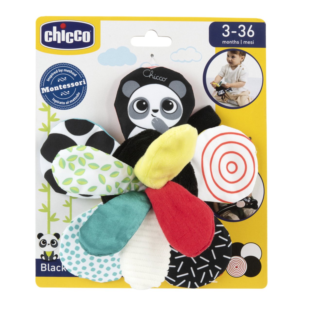 Flor Blanco y Negro Chicco