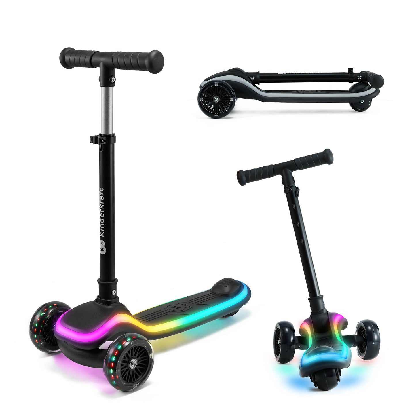 Patinete RAKET de tres ruedas LED de Kinderkraft