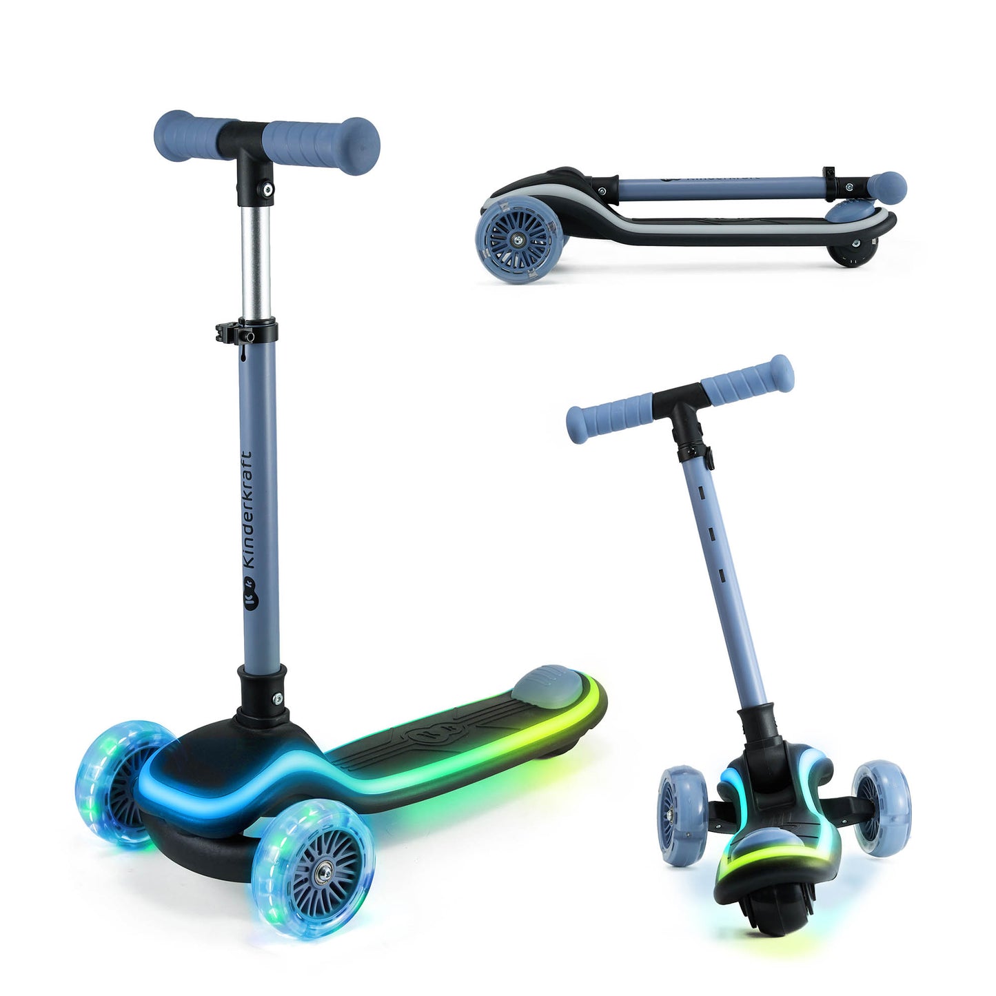 Patinete RAKET de tres ruedas LED de Kinderkraft