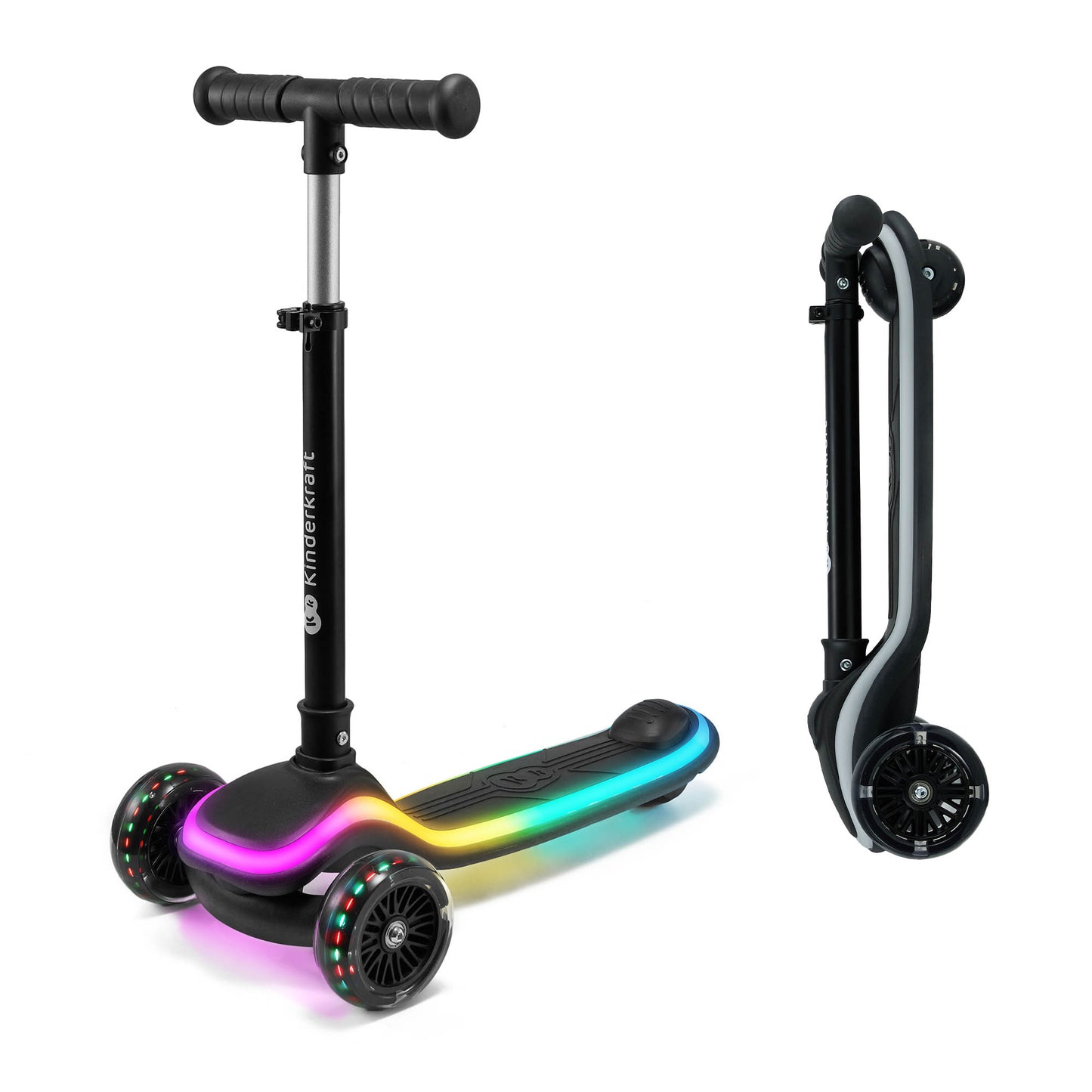Patinete RAKET de tres ruedas LED de Kinderkraft