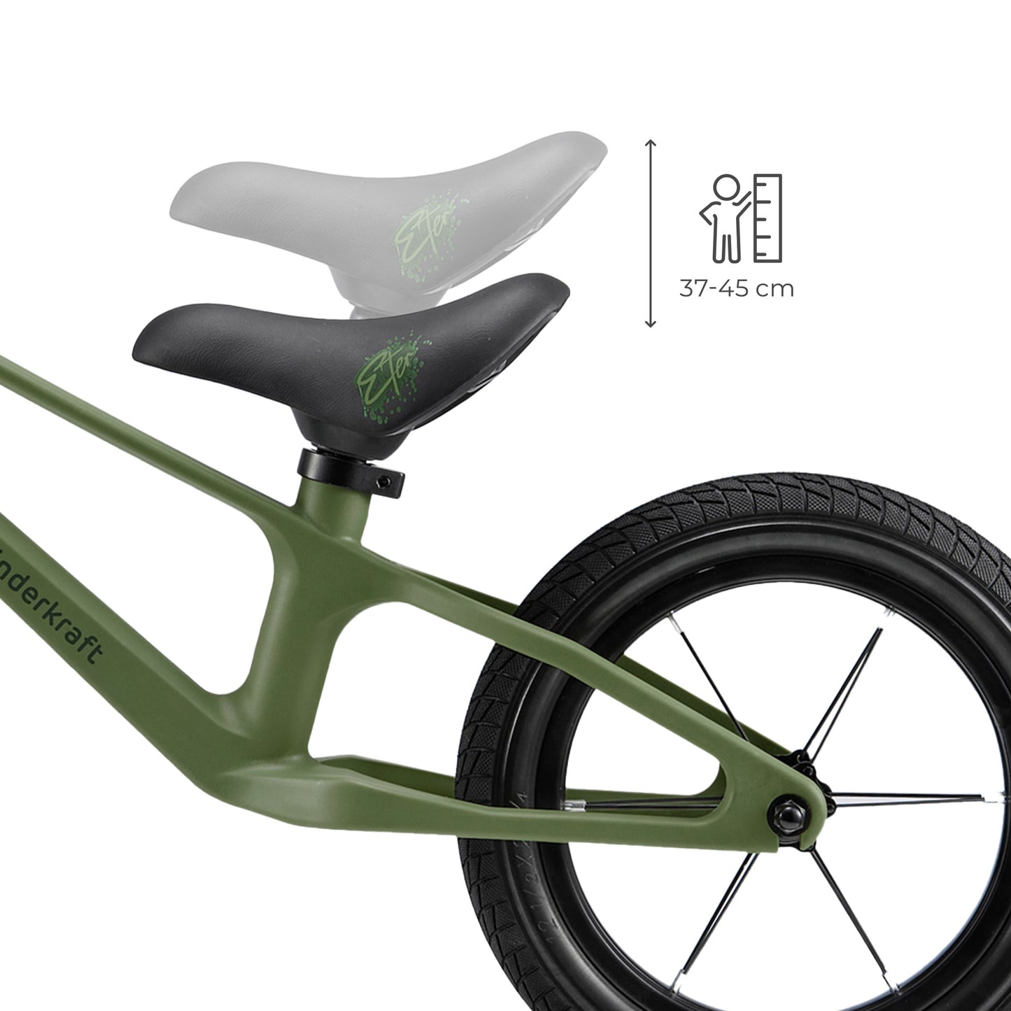 Bicicleta sin pedales ultraligera ETER de Kinderkraft