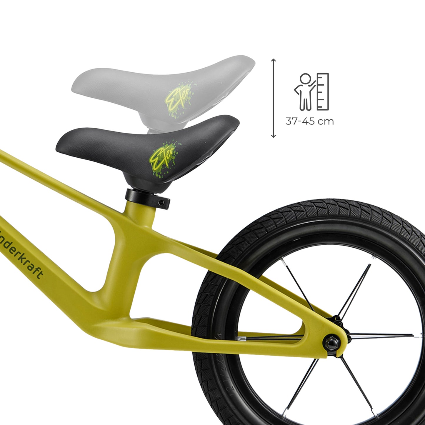 Bicicleta sin pedales ultraligera ETER de Kinderkraft
