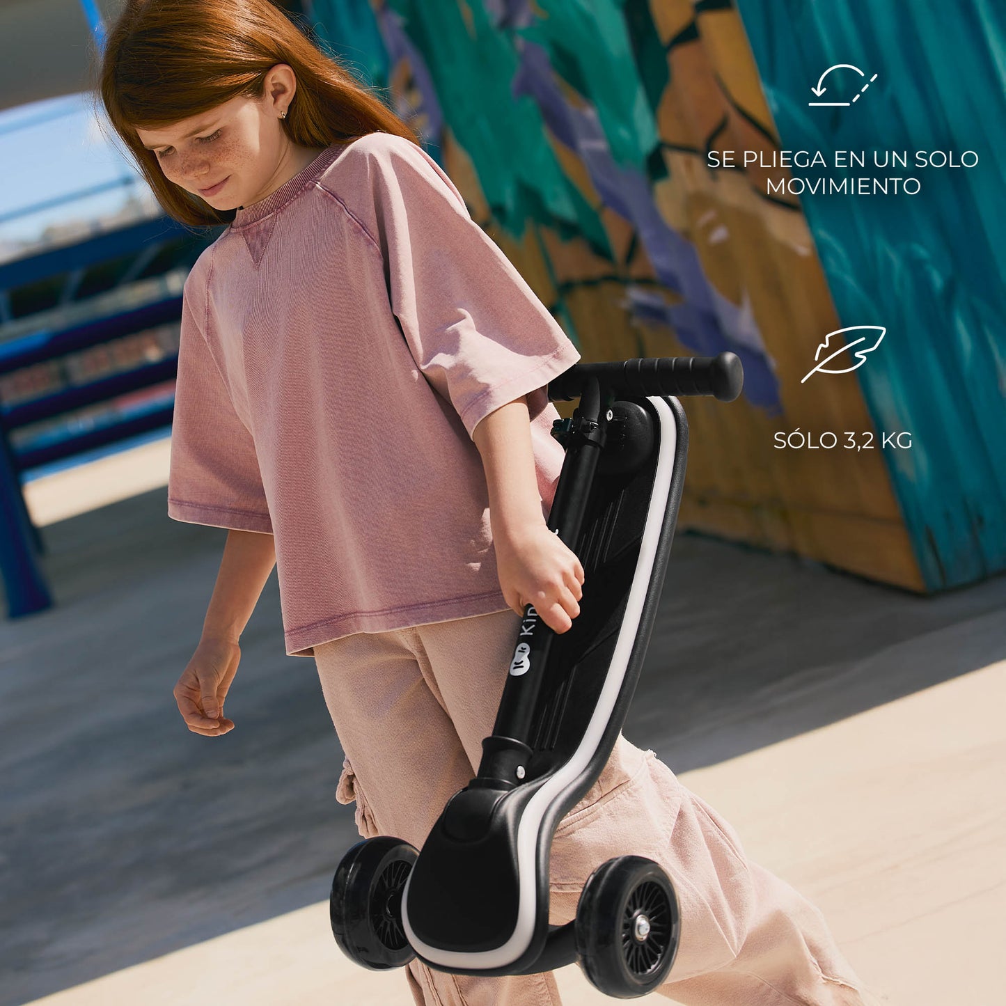 Patinete RAKET de tres ruedas LED de Kinderkraft
