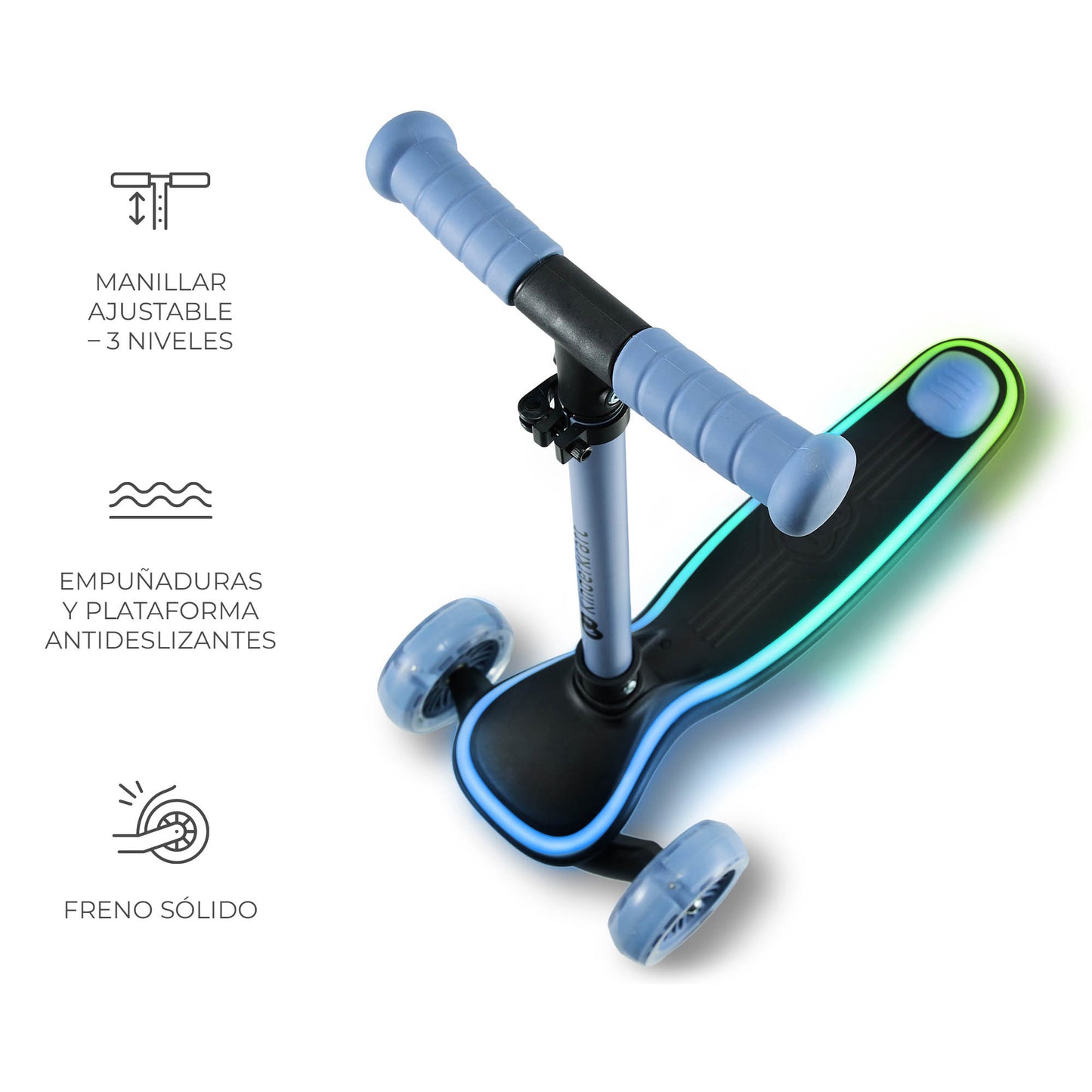 Patinete RAKET de tres ruedas LED de Kinderkraft