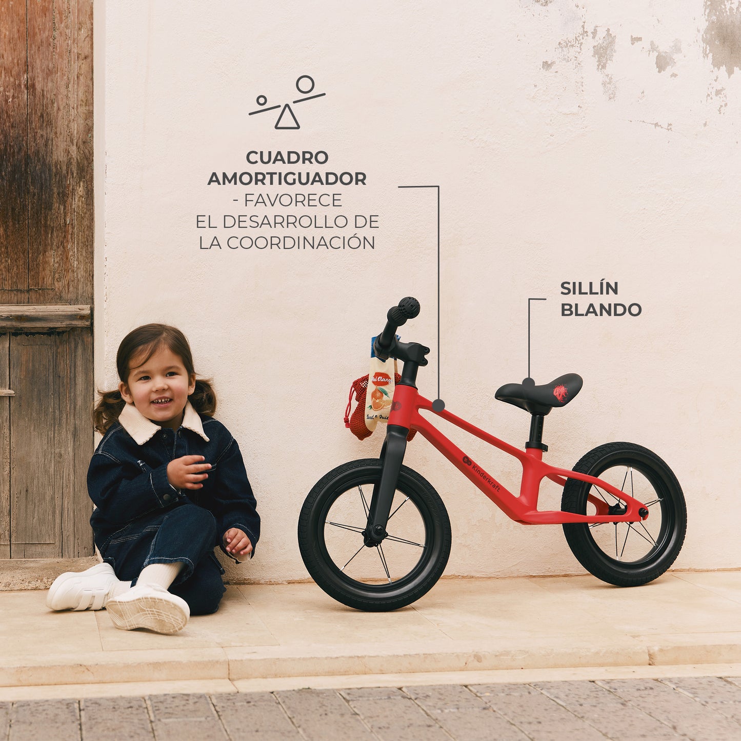 Bicicleta sin pedales ultraligera ETER de Kinderkraft