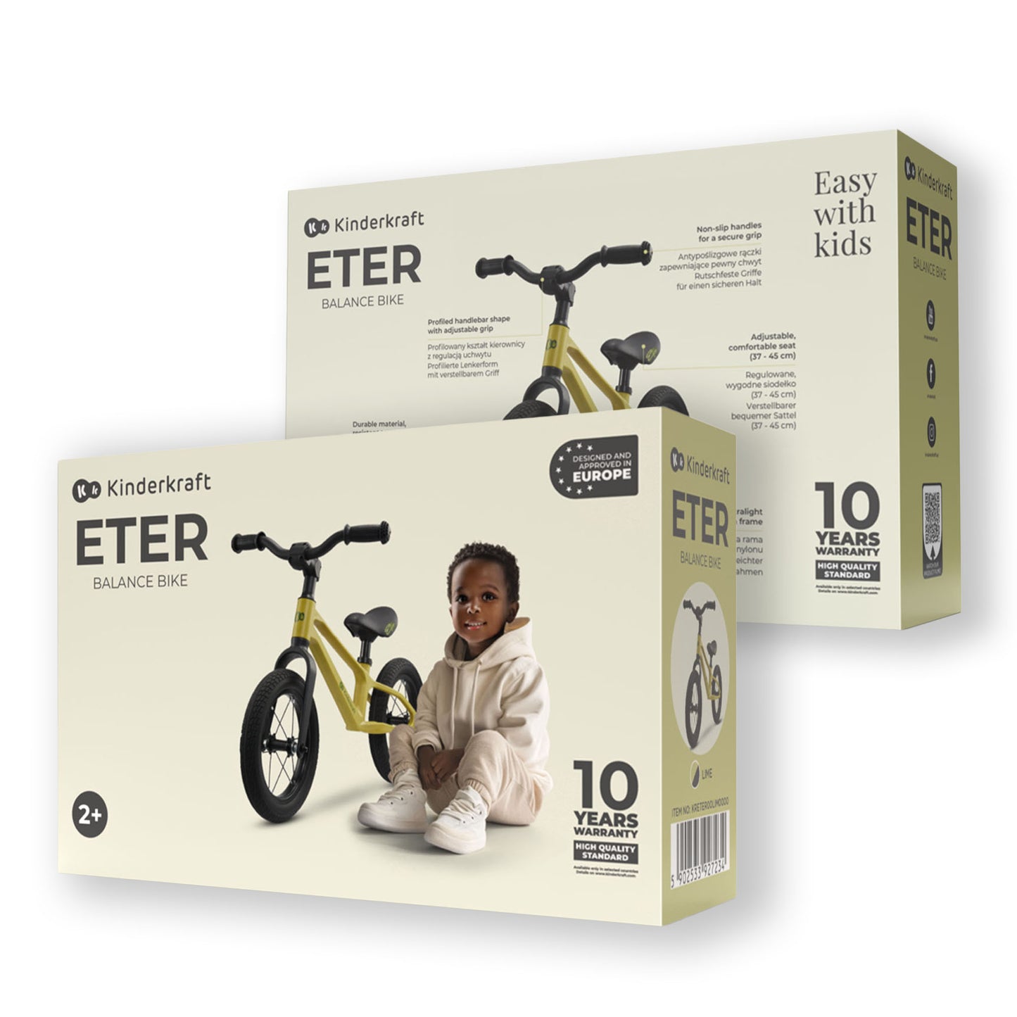 Bicicleta sin pedales ultraligera ETER de Kinderkraft