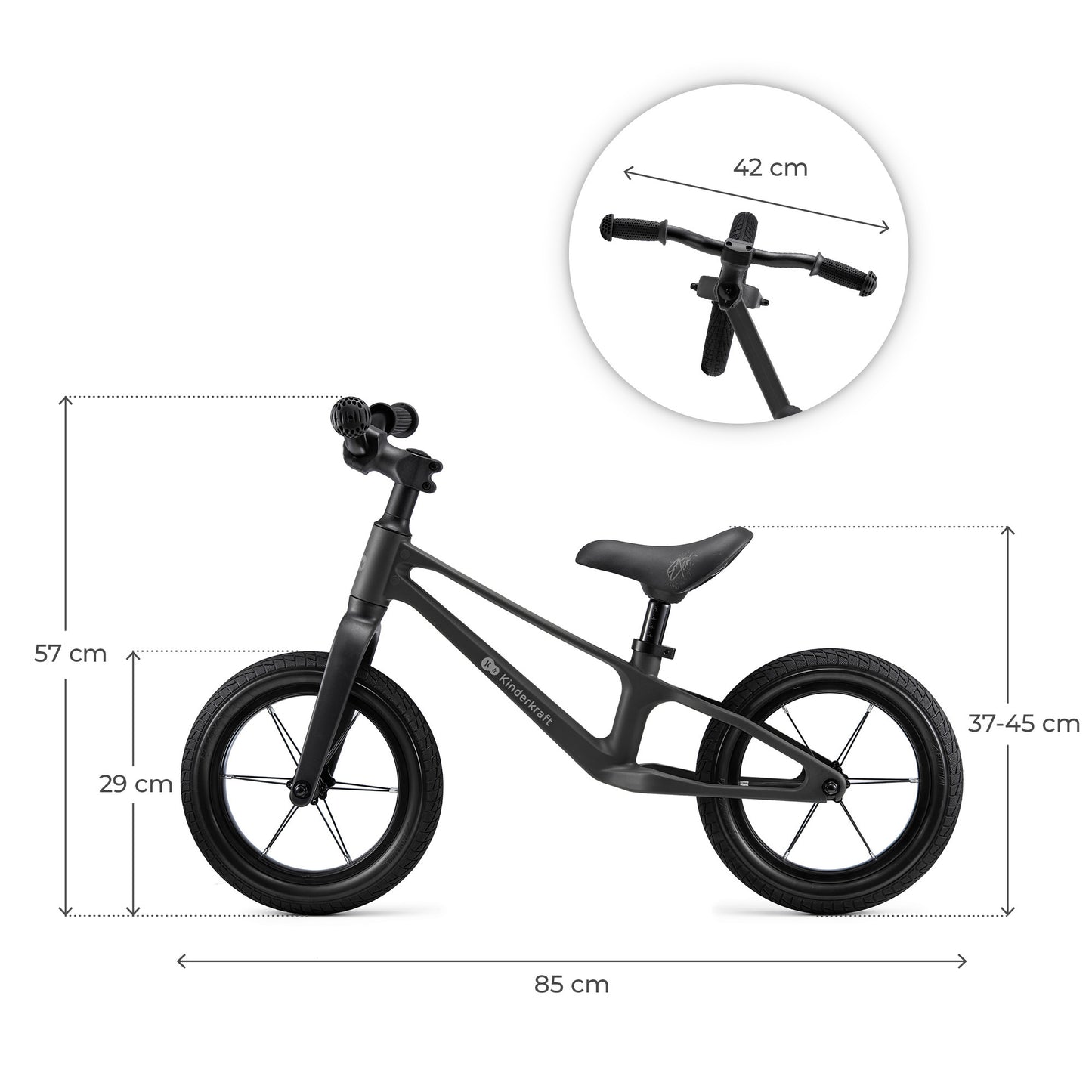 Bicicleta sin pedales ultraligera ETER de Kinderkraft