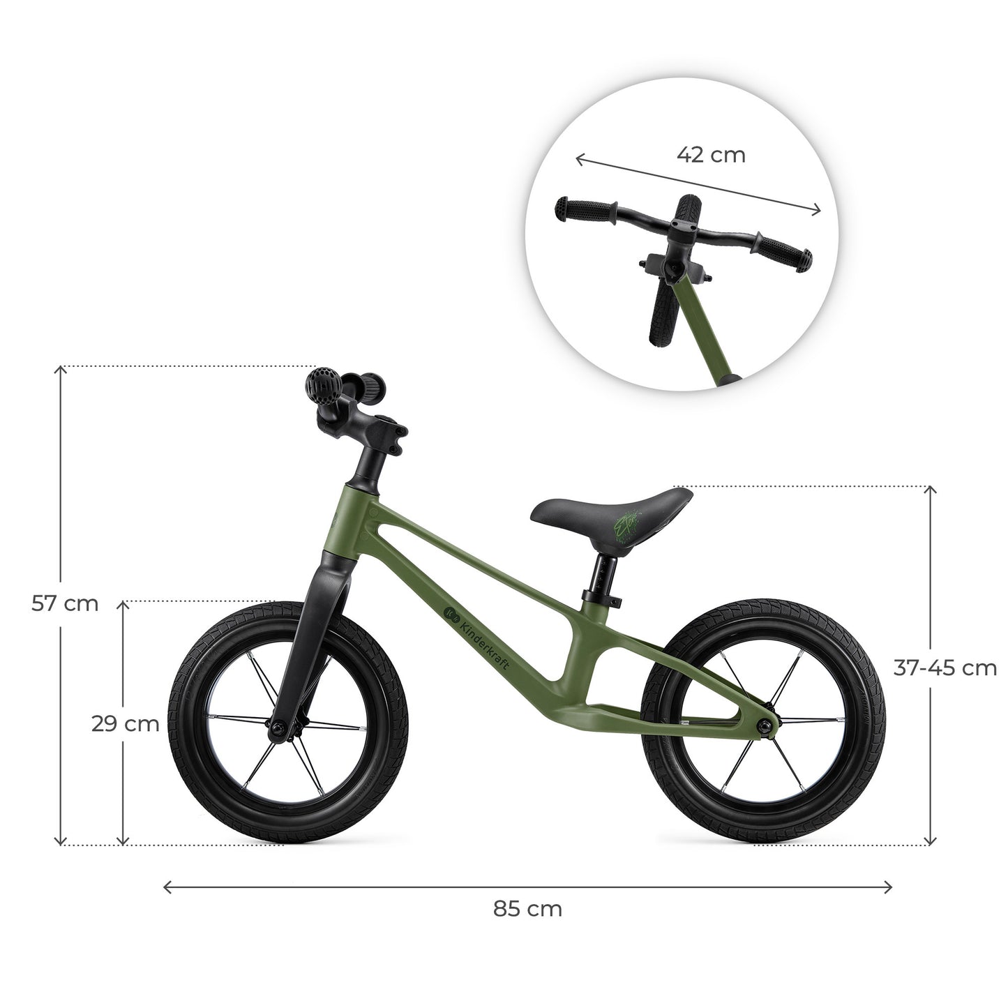 Bicicleta sin pedales ultraligera ETER de Kinderkraft