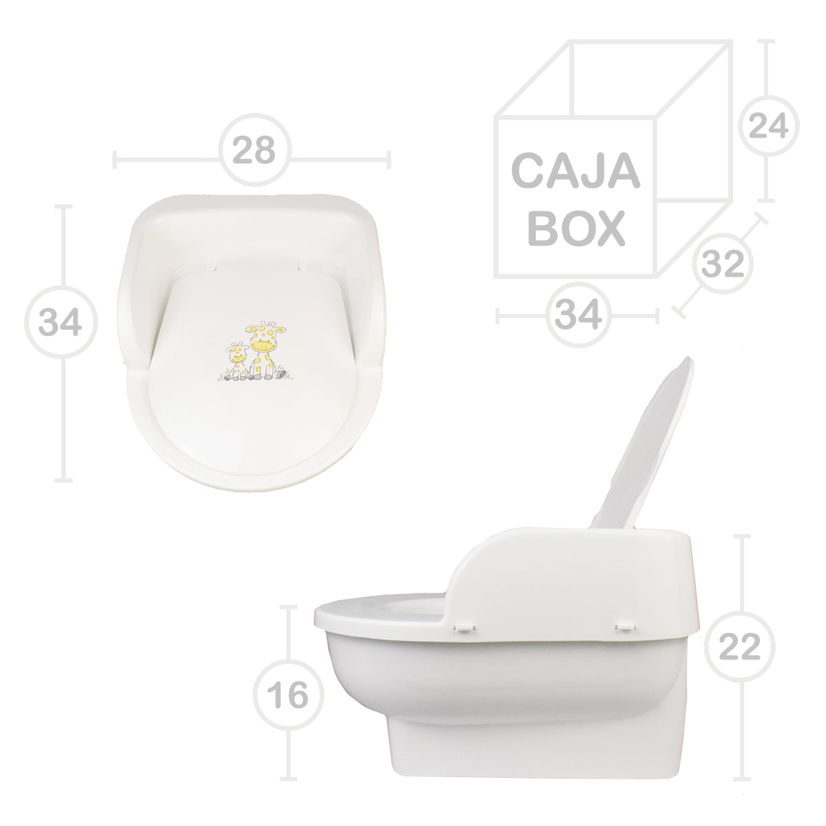 Urinol Twinly Potly - Com tampa e copo removível