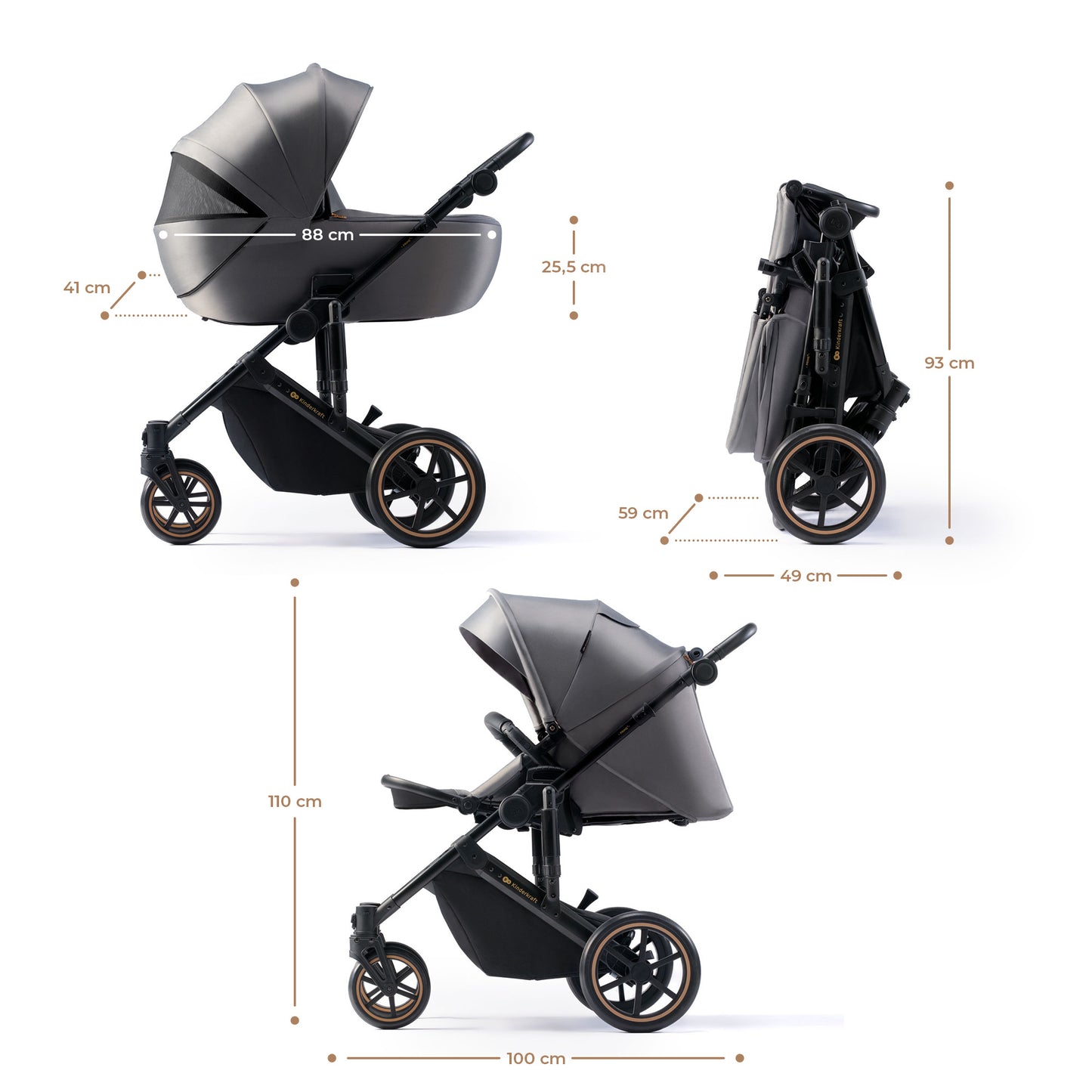 Carrito de bebé 3 piezas PRIME 2