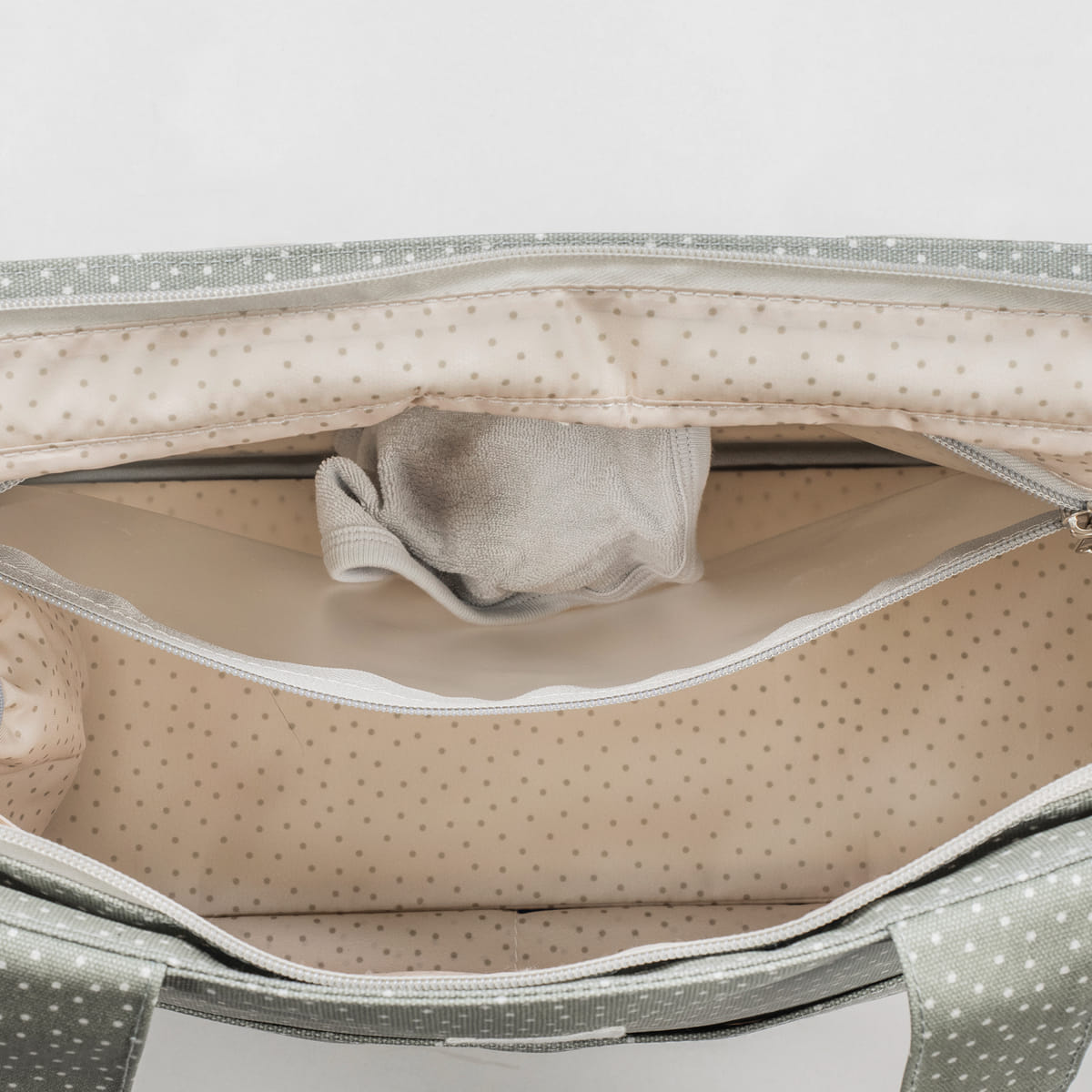 BOLSA CANASTILLA TOPITO POPPY MUSGO DE WALKING MUM