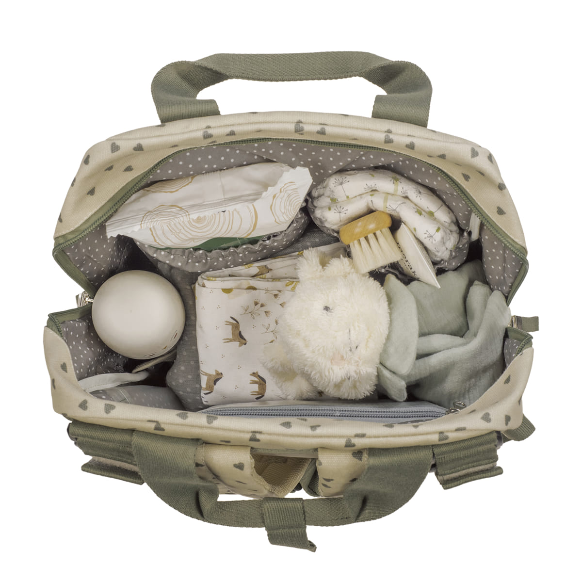 Mochila Walking Mom's Poppy Moss Hearts