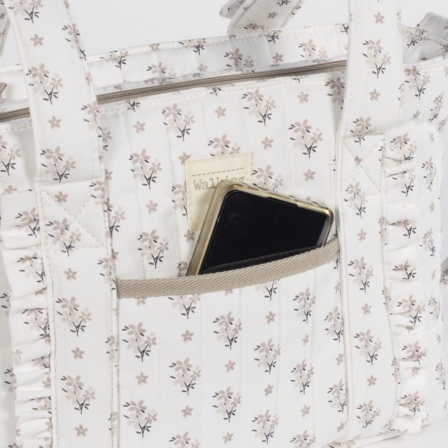 BOLSA CROSSBODY BOTTON FLORES DE WALKING MUM