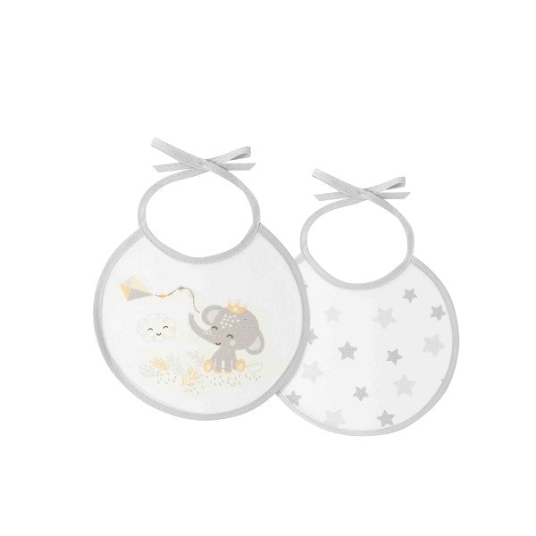 Pack 2 baberos Elefante/Estrellas de Interbaby
