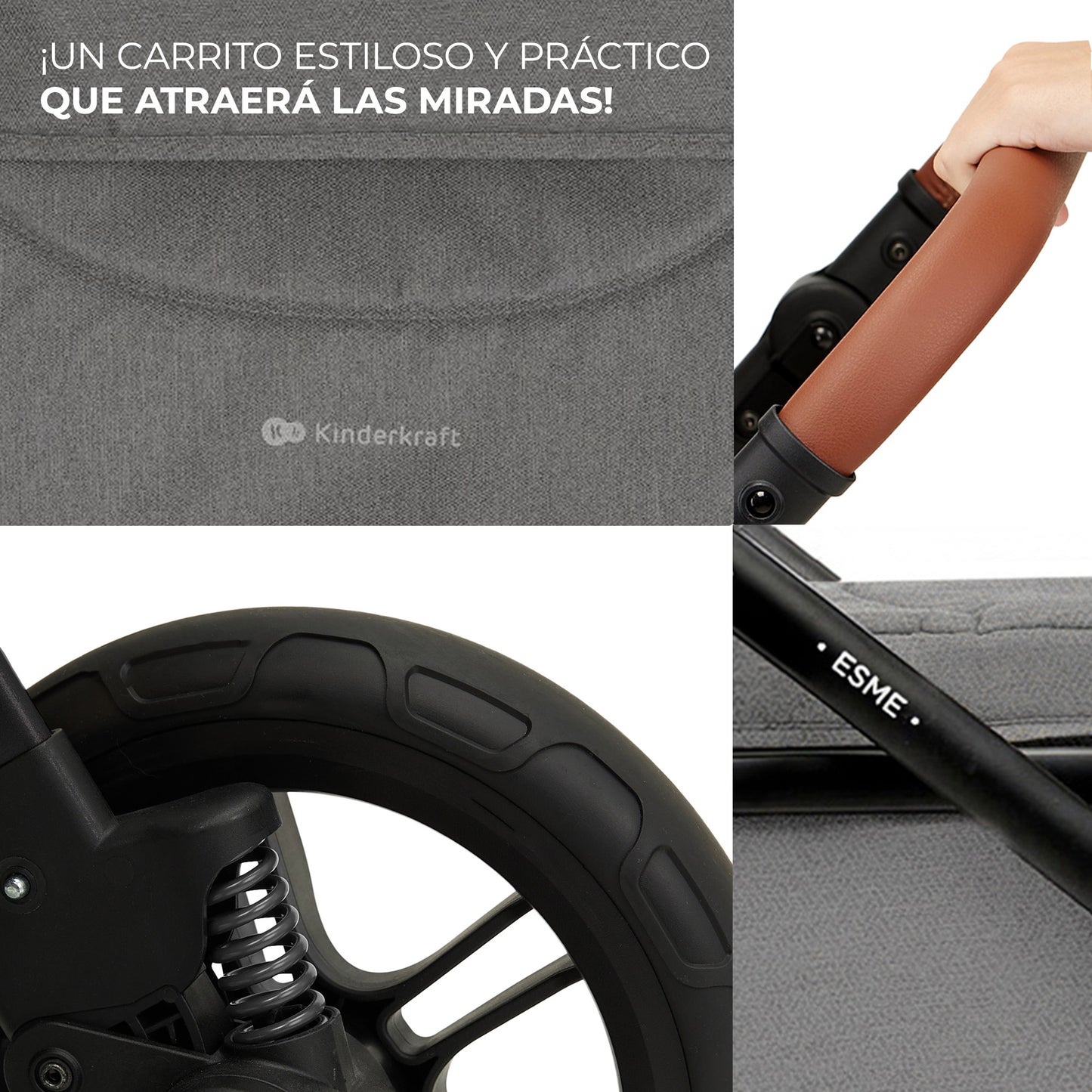 Cadeirinha de carro Kinderkraft ESME 3 em 1 - Mink Pro tamanho I