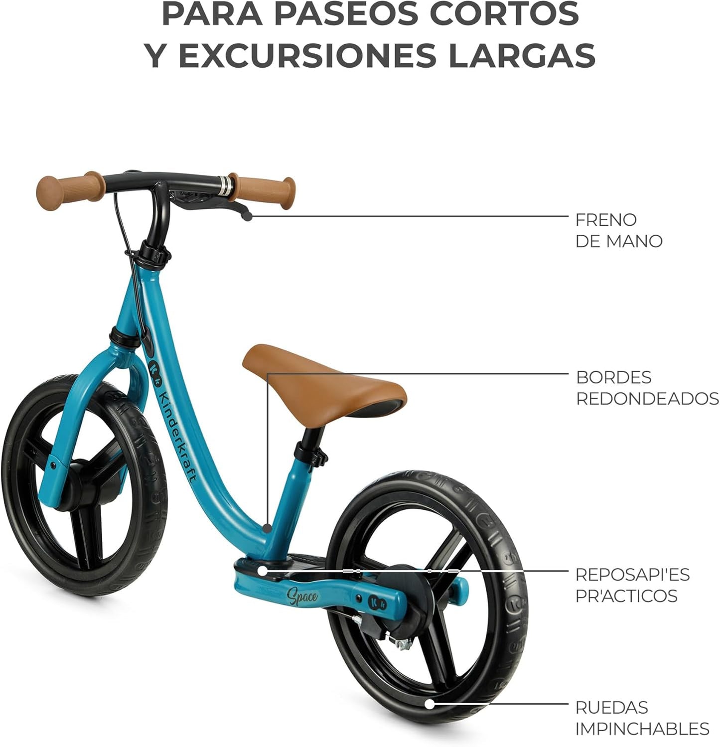 Kinderkraft Space 2 Bicicleta sin Pedales, Bicicleta Niño 2 años
