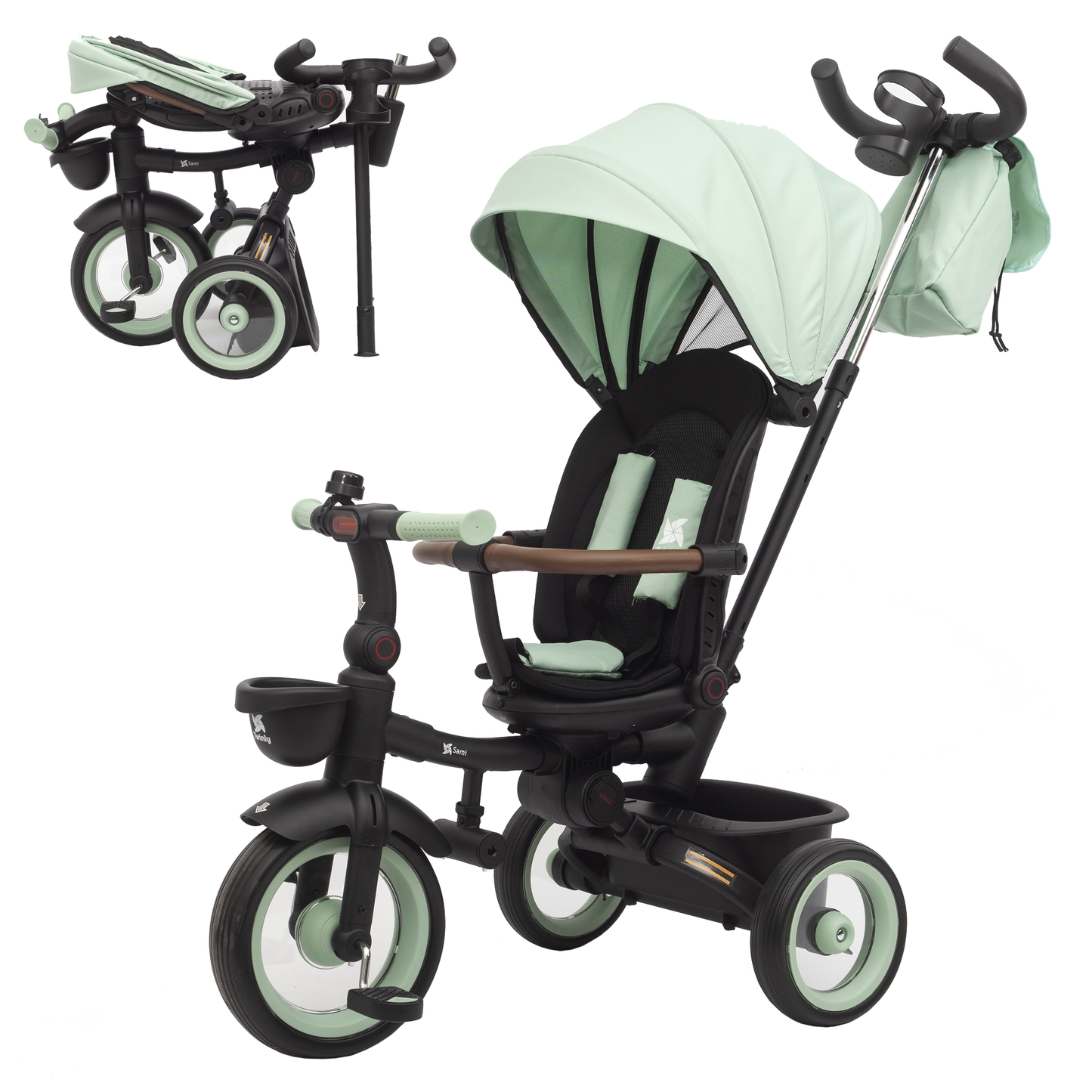 Triciclo Evolutivo Dobrável Twinly SAMI para Bebês