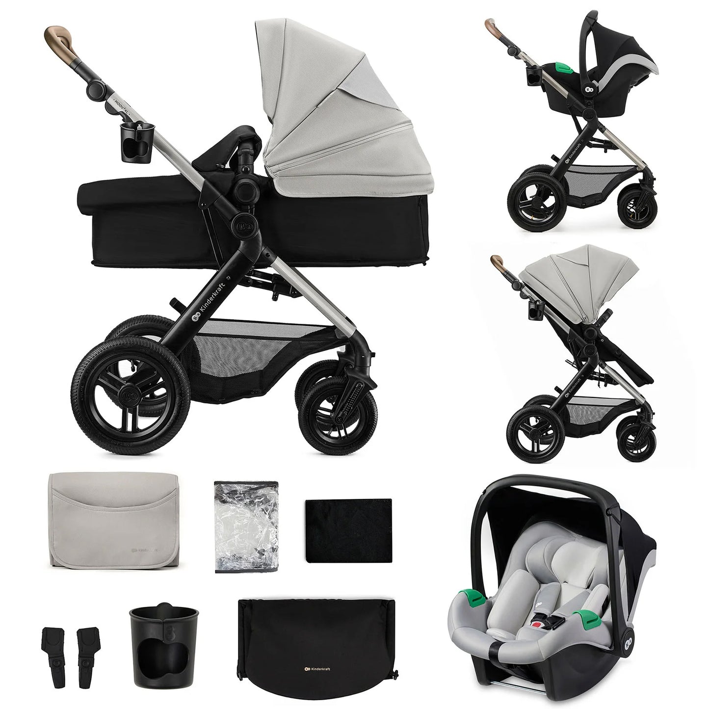 Carrinho de bebê conversível Kinderkraft MOOV2 XL 3 em 1