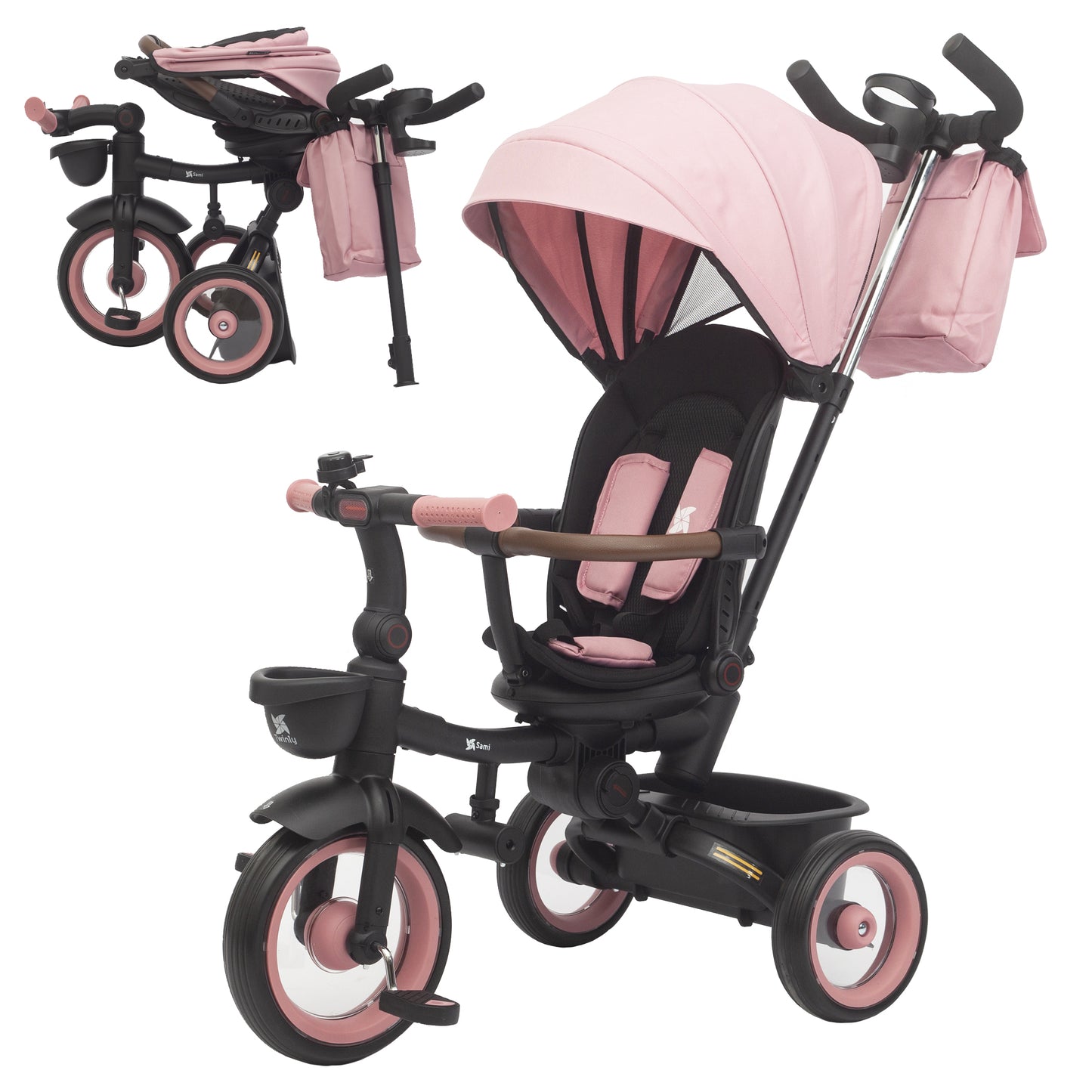 Triciclo Evolutivo Dobrável Twinly SAMI para Bebês