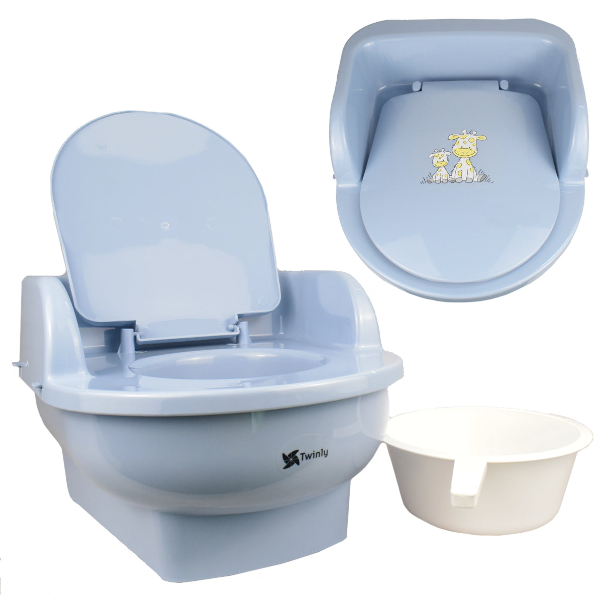 Urinol Twinly Potly - Com tampa e copo removível
