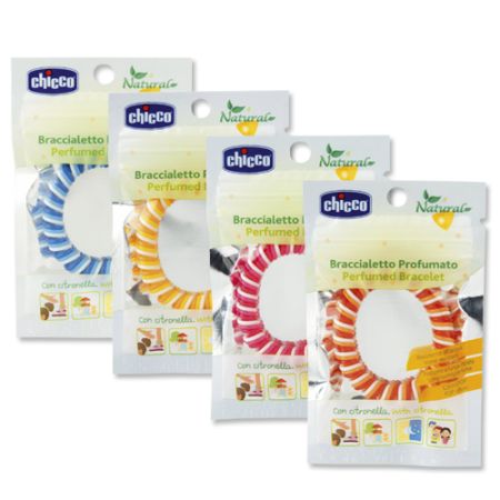 Pulseiras com aroma de capim-limão Chicco