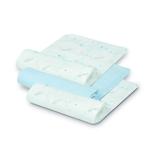 Pacote com 3 ursinhos de gaze de bambu Interbaby