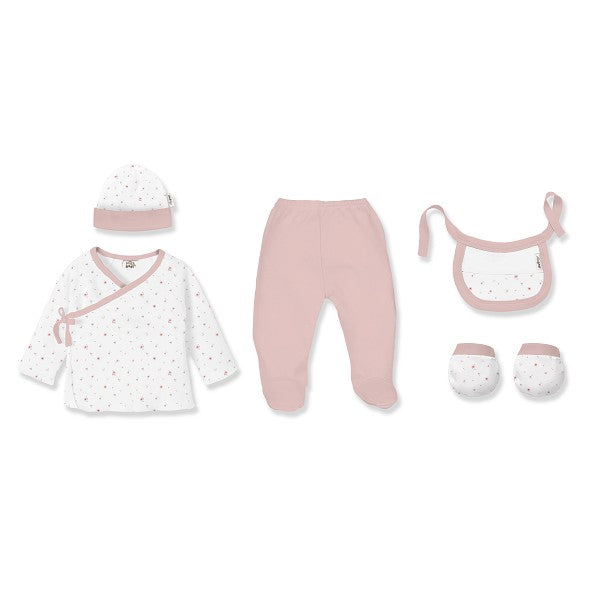 Conjunto de presente de 5 peças de flores de bambu da Interbaby