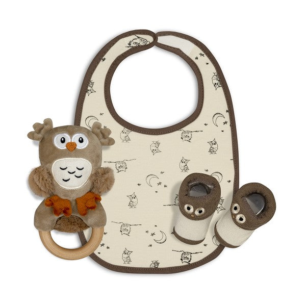 Set Regalo Buho 3 piezas de Interbaby
