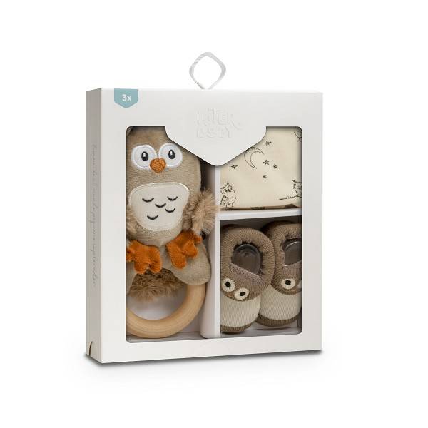 Set Regalo Buho 3 piezas de Interbaby