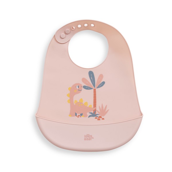 Babero Silicona Dino de Interbaby