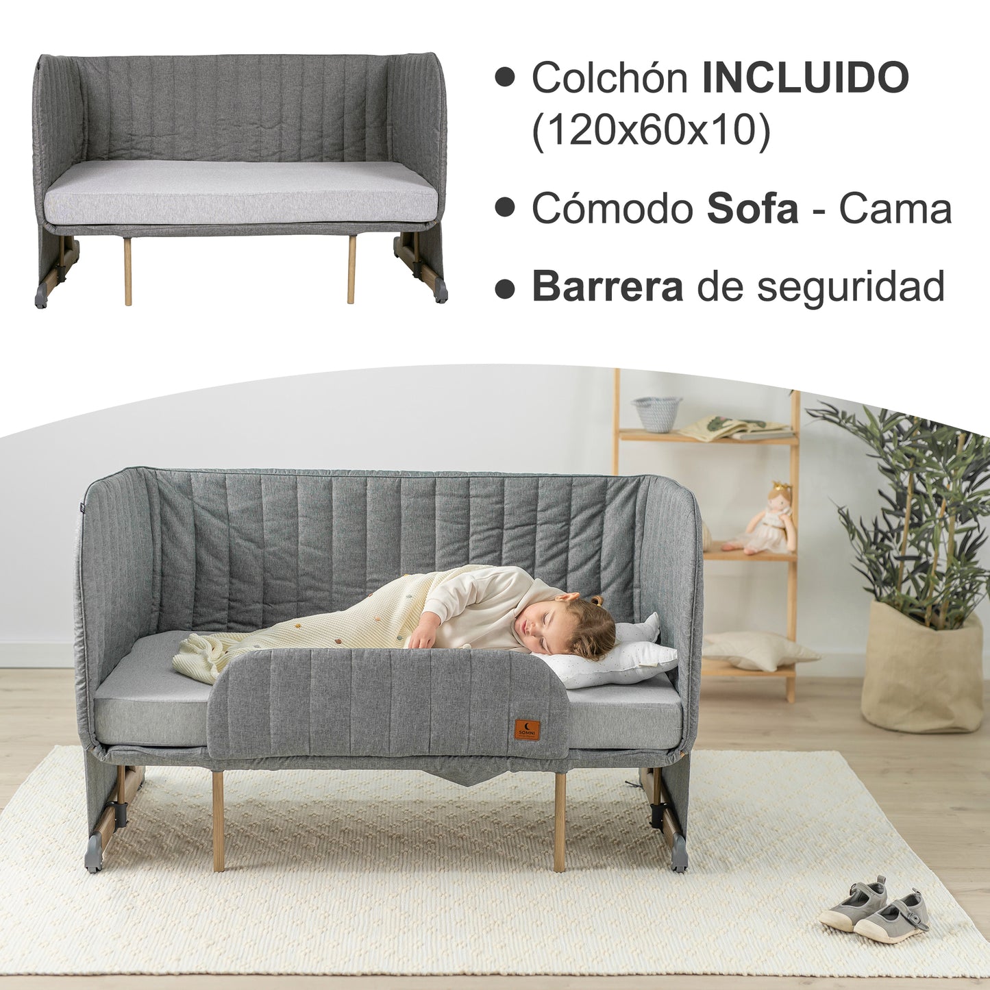Cuna Multifunción SOMNI evolutiva