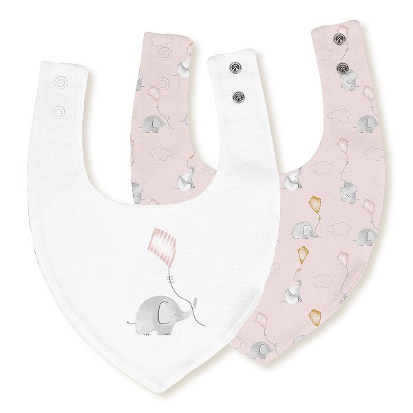 Pack 2 Baberos Bandana Elefante Cometa de Interbaby