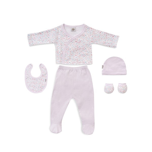Set Primera Puesta 5 Piezas Petalos Flores de Interbaby