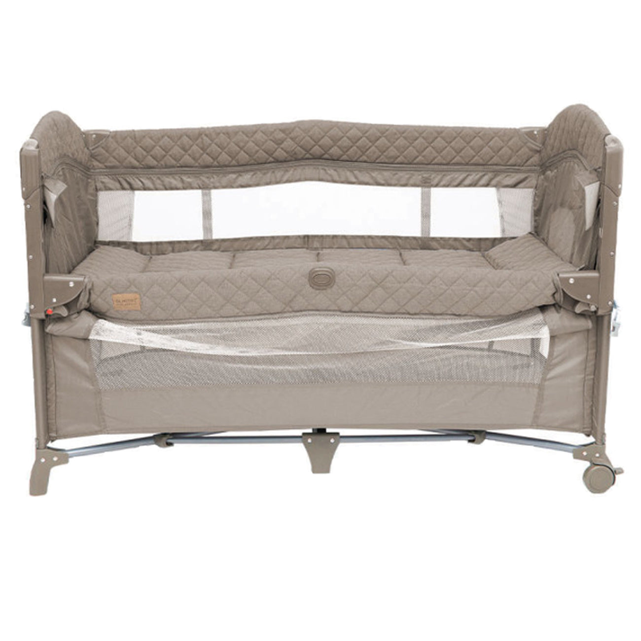 Olmitos - Berço de viagem co-sleeping 3 em 1, cercadinho e berço clássico - Dobrável em 2 alturas, entrada lateral e rodas com freio da Olmitos