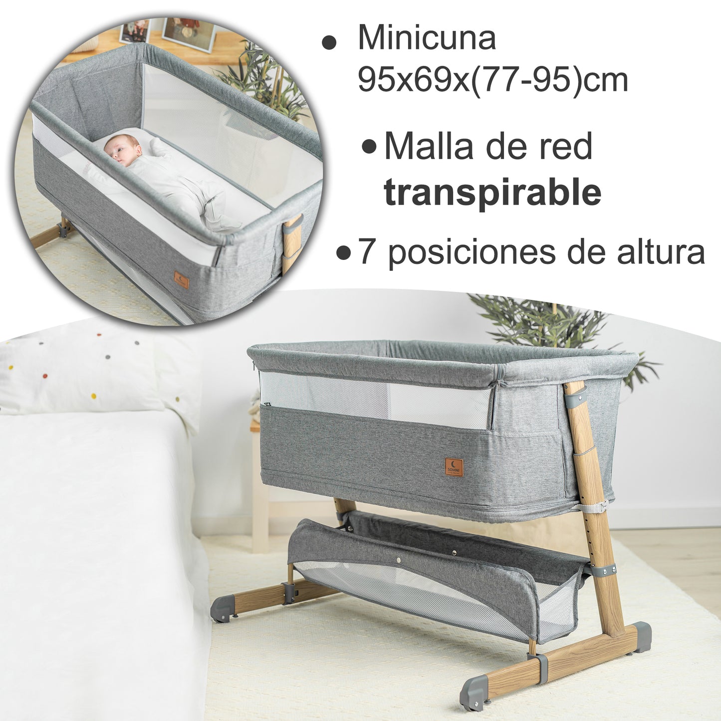 Cuna Multifunción SOMNI evolutiva