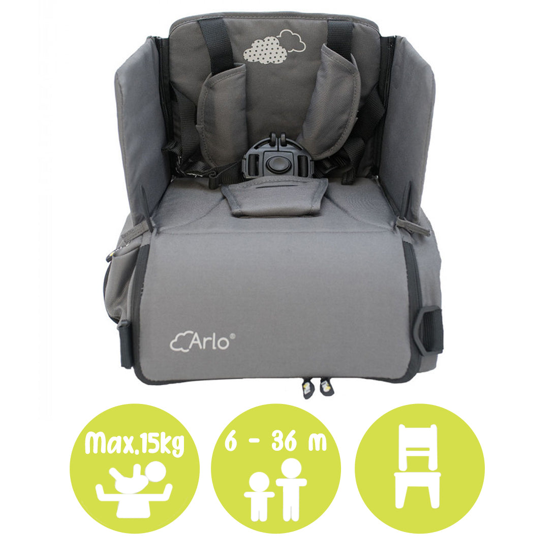 Cadeira alta portátil Arlo da Olmitos