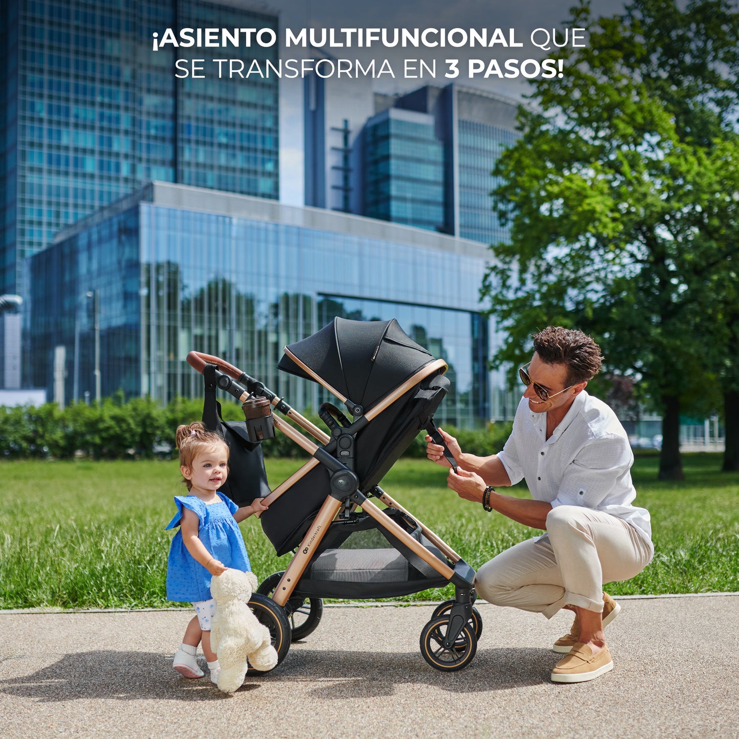 Cadeirinha de carro Kinderkraft ESME 3 em 1 - Mink Pro tamanho I