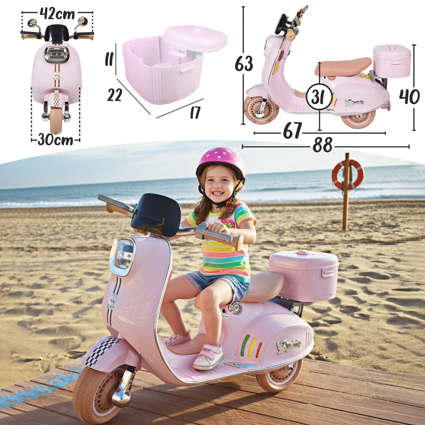 Moto Eléctrica para niños SCOOTLY de Twinly