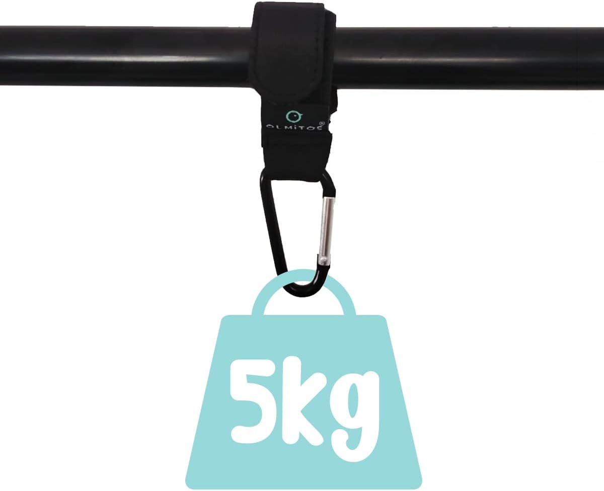 Mosquetões universais com velcro para carrinhos Olmitos