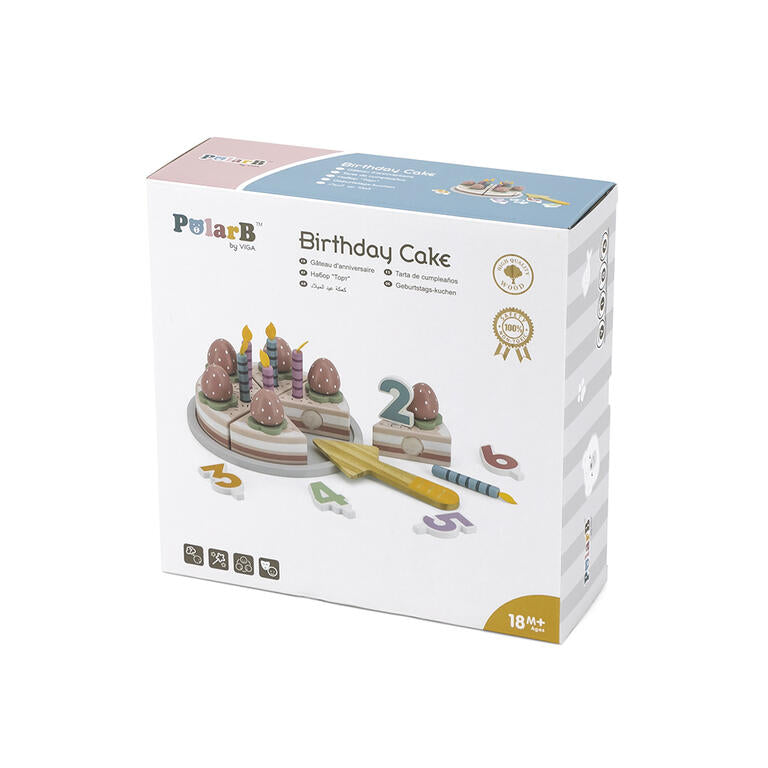 Tarta de Cumpleaños de Madera PolarB - Olmitos