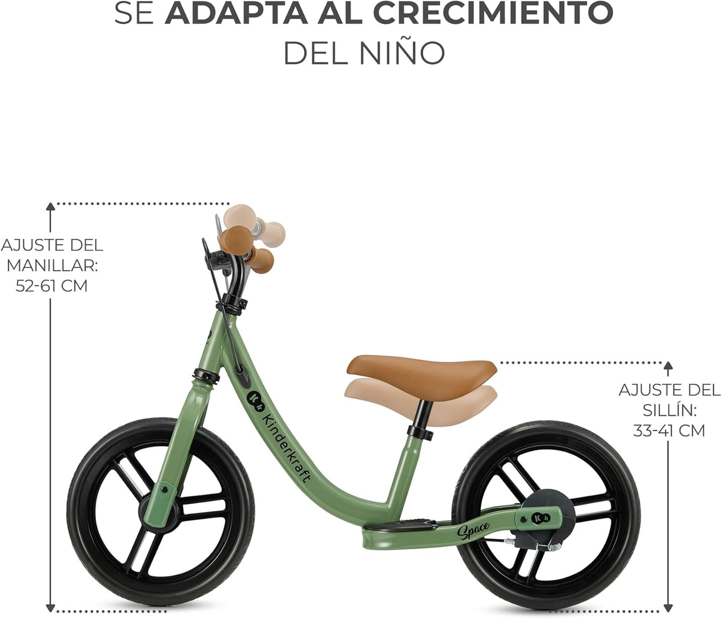 Kinderkraft Space 2 Bicicleta sin Pedales, Bicicleta Niño 2 años