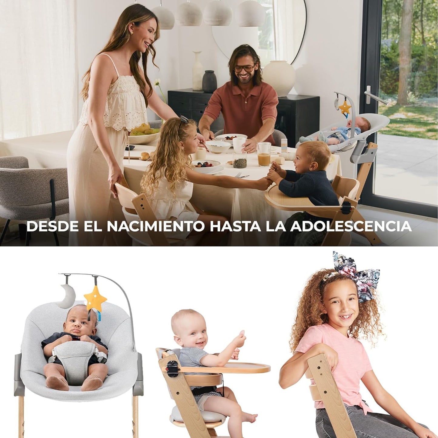 Trona ENOCK + Hamaca CALMEE de Kinderkraft
