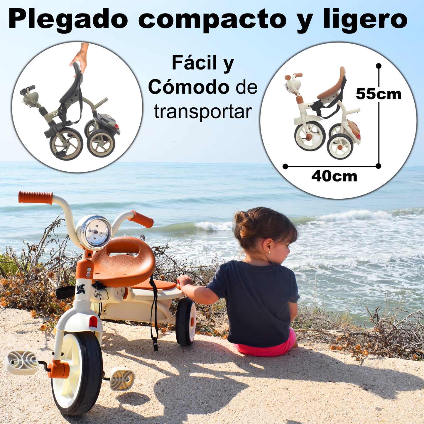 Triciclo Evolutivo bebé Carly de Twinly