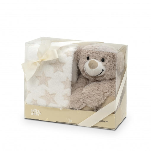 Set Manta y Peluche Osito de Interbaby