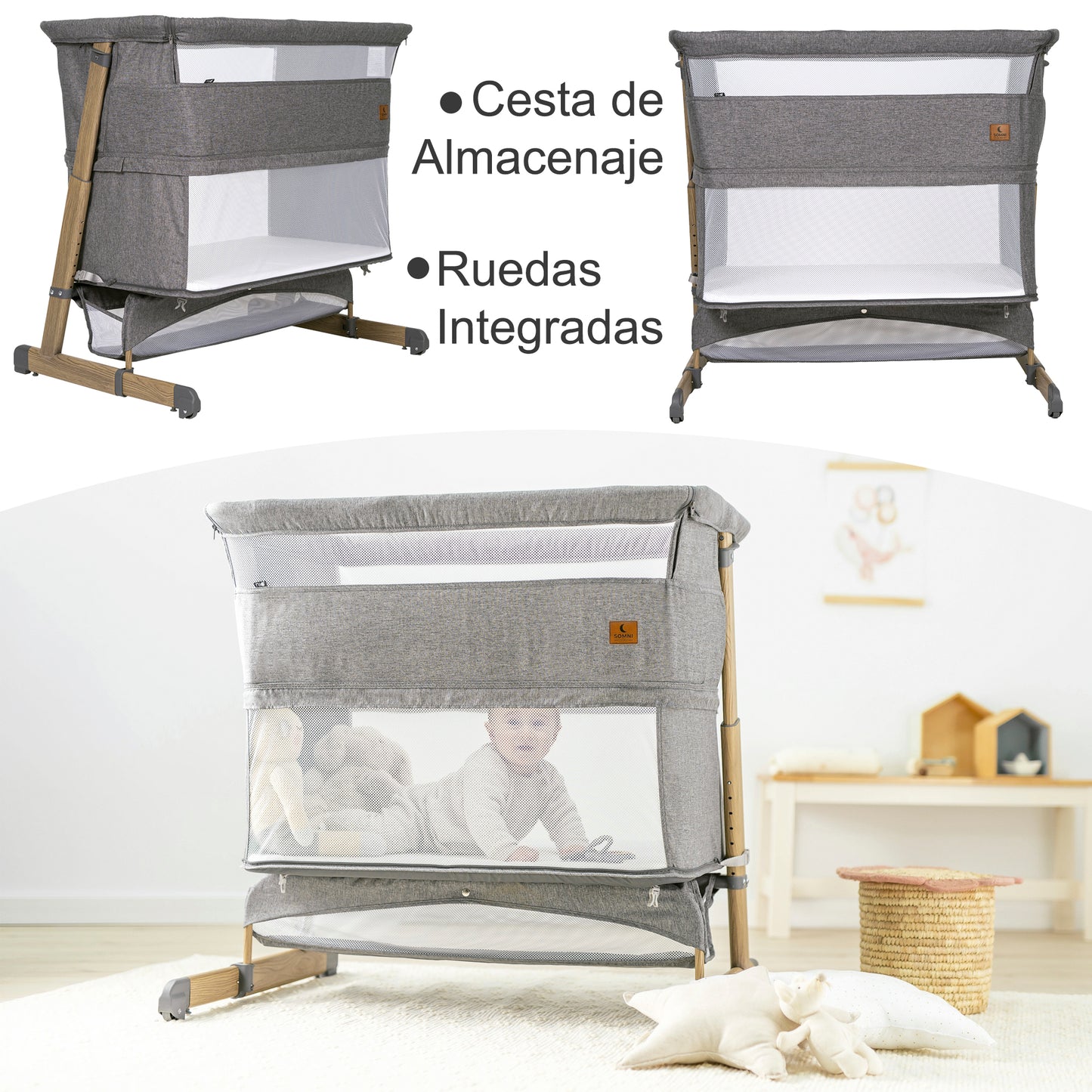 Cuna Multifunción SOMNI evolutiva