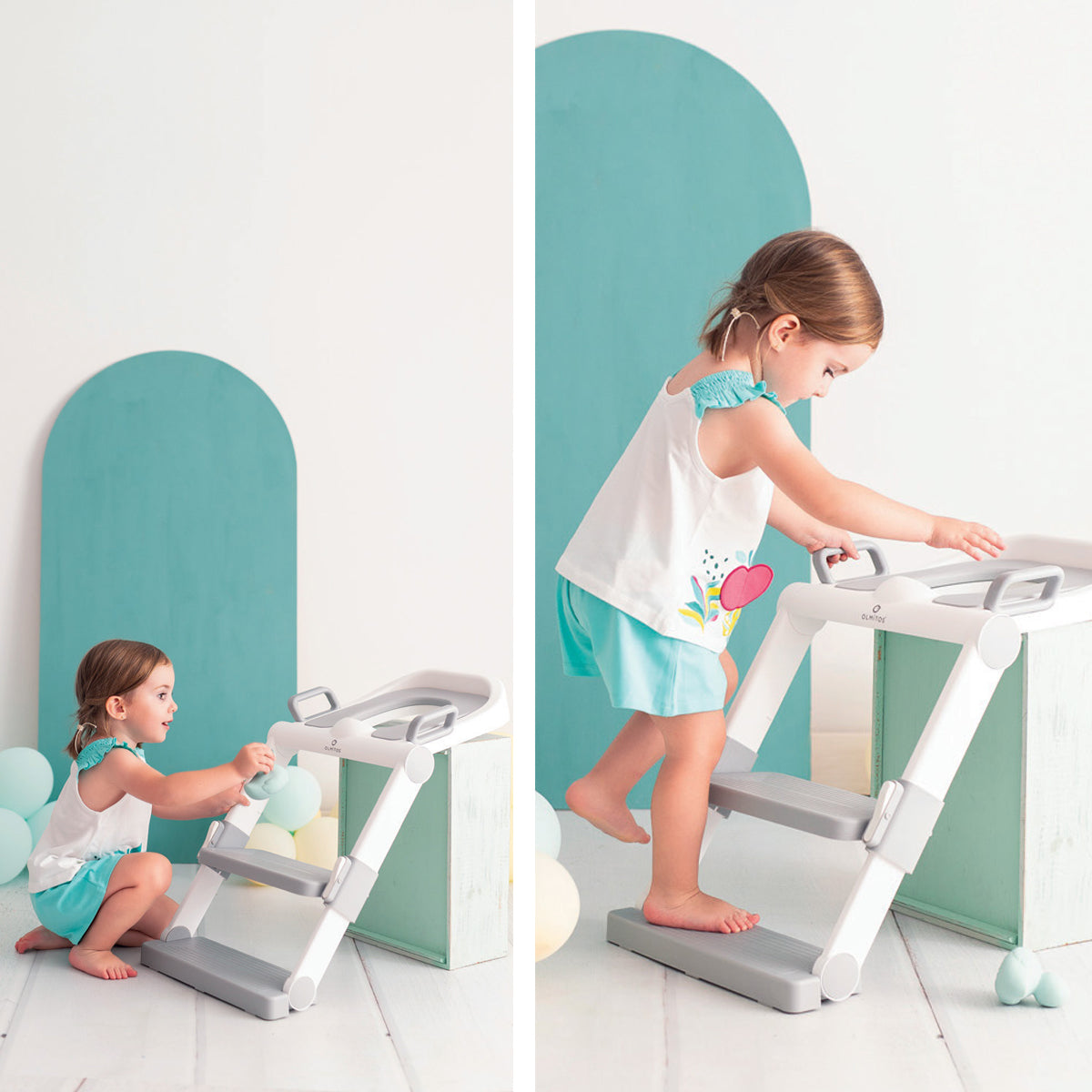 Olmitos - Redutor adaptador para sanita com escada infantil