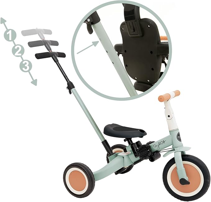 Triciclo Evolutivo para Bebês Olmitos GYRO+ 5 em 1
